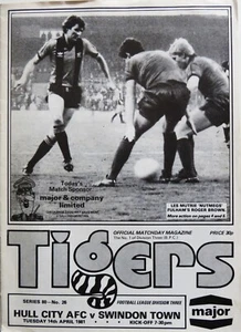 Hull City v Swindon Town 1980-81 - Division 3 - 14 April 1981 - Picture 1 of 1