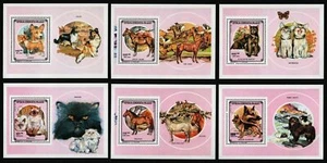 Madagascar 1991 - Mi-Nr. Bloque 167-172 A ** - Estampillada sin montar o nunca montada - Mascotas / Mascotas - Imagen 1 de 1