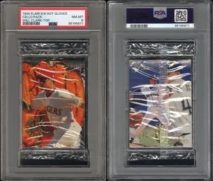 1994 Flair Baseball Cello Pack Will Clark Hot Gloves On Top PSA 8 NM MT 85195671 - Picture 1 of 3