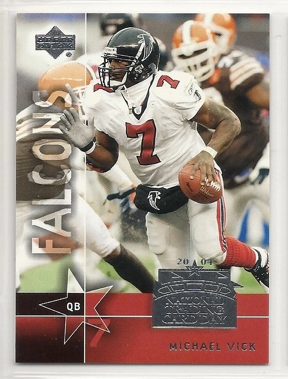 2004 Upper Deck National Trading Card Day - #9 - Michael Vick - Atlanta Falcons - Image 1 of 1