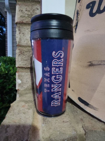 Texas Rangers 14oz Full Wrap Travel Mug - Hype Style MLB Tumbler Coffee Cover