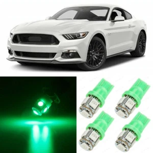 Paquete de 10 luces LED interiores ultra verdes para Ford Mustang 2015-2018 + HERRAMIENTA - Imagen 1 de 8
