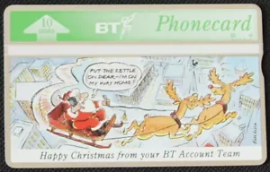 BT Telefonkarte, Konten Weihnachten gratis, neuwertig - Bild 1 von 2
