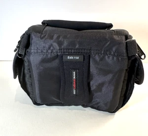 Lowepro Edit 110 Small 7x5x4 Black Padded Canvas Bag Camera Photograhy Travel - Picture 1 of 7