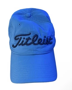 Titelist Mesh Blue Golf Hat Pro V 1 FootJoy Adjustable - Picture 1 of 4