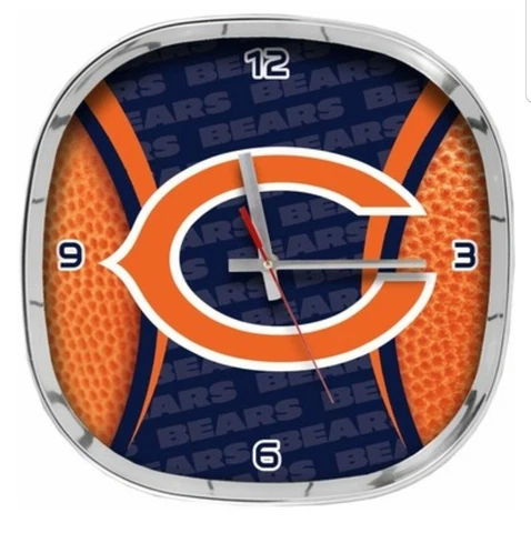 Chicago Bears Wall Clock 12" Cover