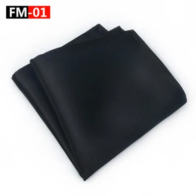 Men Geometric Handkerchief Wedding Party Business Flower Pocket Square Hanky - Image 1 of 4