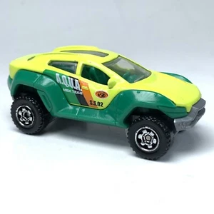 Matchbox AQUA MBX TEAM SUV 2013 Turn Tamer Diecast Car Green Yellow Loose Y0564 - Picture 1 of 12