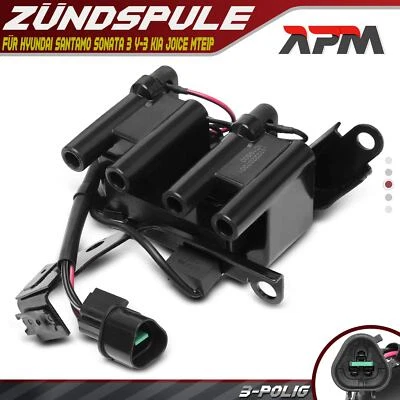 Bobina de encendido módulo de encendido para Hyundai Santamo Sonata III Y-3 KIA Joice MTE1P 2.0 - Imagen 1 de 4
