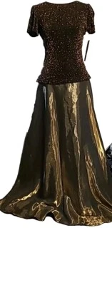 New JS Col Formal Maxi Gown Black Tie Regal Whimsifairy Princess Hollywood Glam  - Image 1 of 4