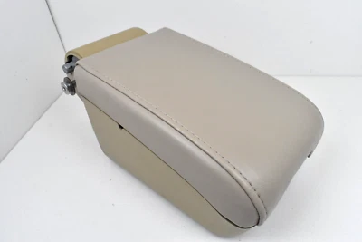 2003-2007 Cadillac CTS Center Console Beige Leather Armrest Lid Storage Bin OEM - Image 1 of 4
