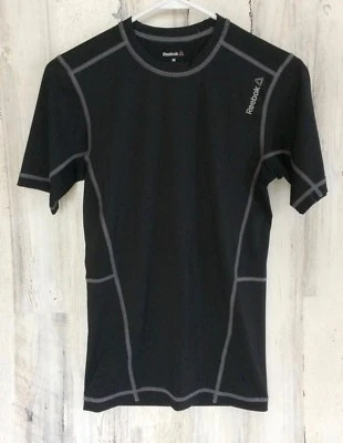 REEBOK Speedwick Shirt Sport Crew Neck Pullover Boys Youth / Kids M - Black - Image 1 of 4