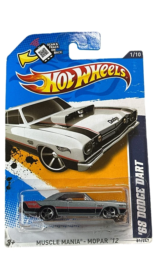 Hot Wheels Muscle Mania - Mopar '12 '1/10 '68 Dodge Dart 81/247 - Image 1 of 1