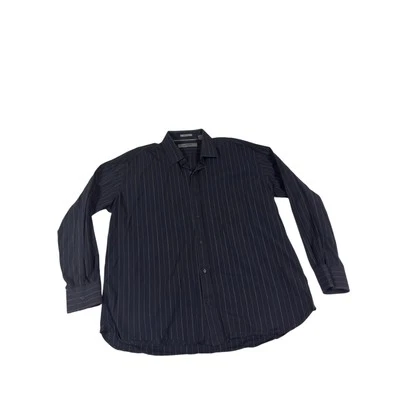 Givenchy Мужская рубашка на пуговицах длинные рукава в полоску синий XL - Изображение 1 из 4