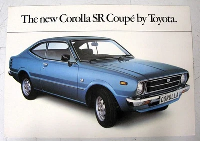 TOYOTA Corolla SR Coupe Car Sales Sheet Leaflet late 1970s - Image 1 of 2
