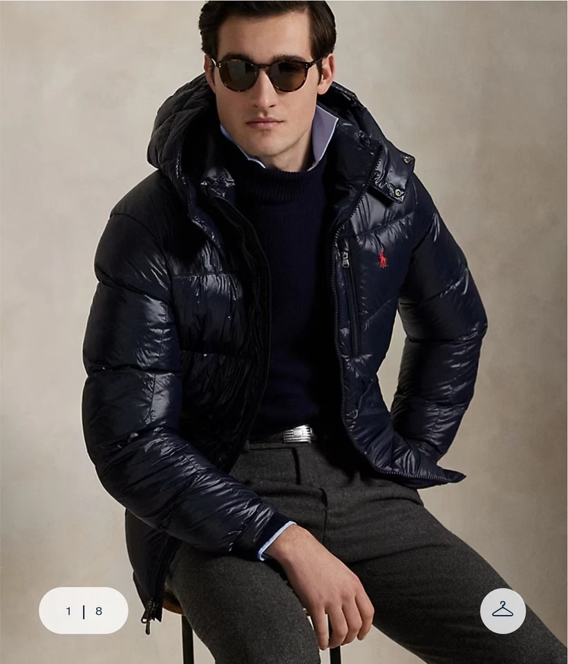 Chaqueta Polo Ralph Lauren The Gorham Brillante Nueva con Etiquetas - Colección Azul Marino Brillante Foto 1 de 4