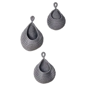 1X(Wall Hanging Fruit Baskets for Kitchen 3 Pack Woven Produce Holder3332 - Imagen 1 de 8