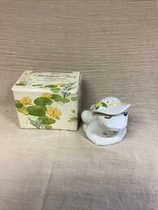Pomander Rana Guiñando un ojo floral Avon 1980 vintage - "Rana coqueta" - en caja - Imagen 1 de 4