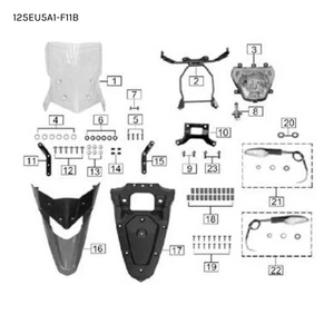 Mutt Stravaig 125 EU5 2024 - 2025 Windscreen panel window clear ref no.1 - Picture 1 of 1