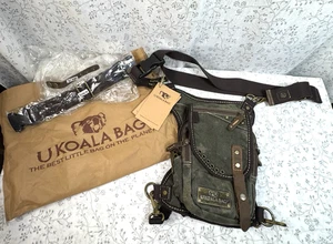 NWT UKOALA BAGS CONCEAL CARRY-Green-URBAN ULTITY BAG-Carry 5 Ways-Phoenix Style - Picture 1 of 14