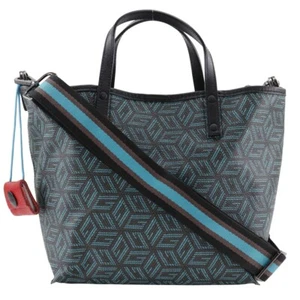 gabs 2WAYShoulder Handbag Black / blue PVC Women - Picture 1 of 11