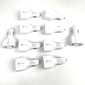 [LOT 10] Adaptateur Chargeur Voiture USB Multi Port Charge Téléphone Rapide QC 3.0 5V 9V 12V - Photo 1 sur 7
