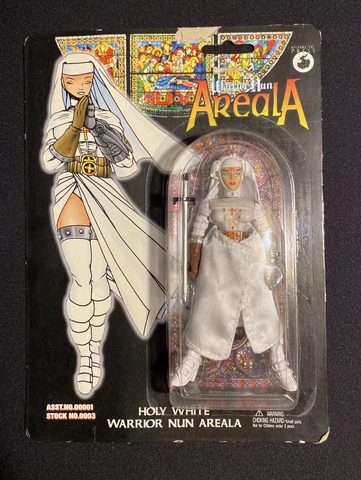 AREALA HOLY WHITE WARRIOR NUN ACTION FIGURE ANTARCTIC PRESS 1997 NEW Cover