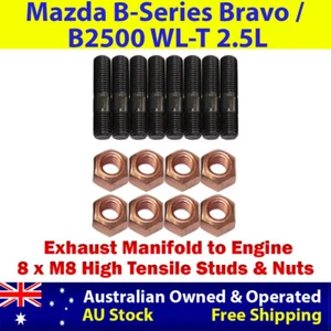 High Tensile Exhaust Manifold Stud Kit For Mazda B-Series Bravo/B2500 WL-T 2.5L - Picture 1 of 6