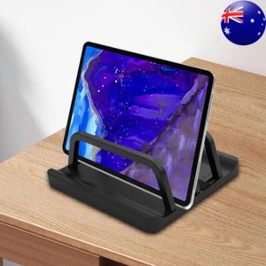 2 Slot Desktop Notebook Dock Adjustable Width Space Saving for Multiple Devices - Afbeelding 1 van 18