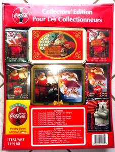 COCA COLA®  COFFRET JEUX DE CARTES NEUF SOUS BLISTER NOEL COLLECTORS' EDITION 90 - Picture 1 of 2