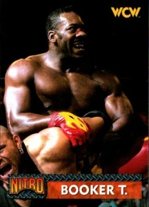 Tarjeta de lucha libre vintage Topps WCW/nWo Nitro 1999 #6 Booker T - Imagen 1 de 2