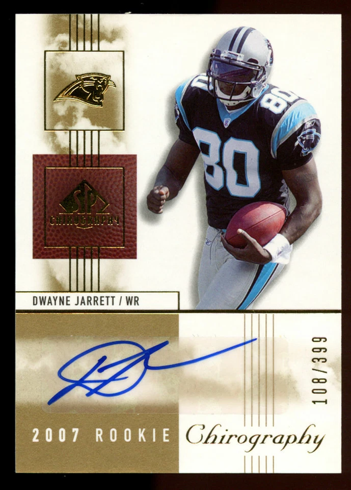 Dwayne Jarrett #112 firmado automático 2007 Upper Deck SP quirografía novato 108/399 Foto 1 de 1