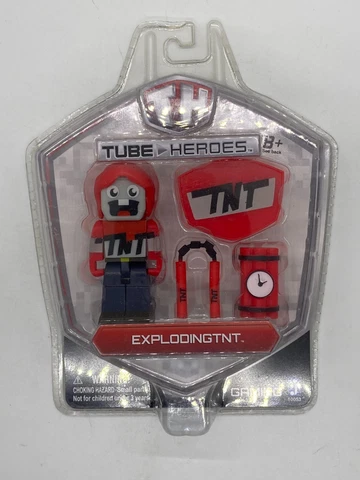 Jazzwares Tube Heroes Exploding TNT 3" Action Figure Toy Minecraft Youtuber NEW Cover