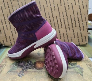 Lands'End Girls Ankle Boot Slip-on Plum/Hot Pink US4 EU36 UK3 - Picture 1 of 12