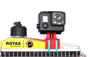 Action Cam Halterung Rotax Max/DD2 & Iame X30 Kühler (Kart Rennkart Kartsport) - Bild 1 von 23