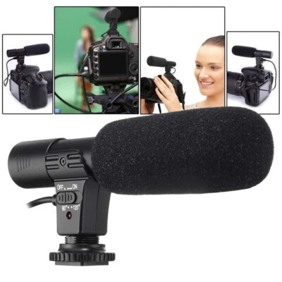 3.5mm Universal Microphone Video Microphone for Canon Nikon Sony DSLR Camera - Image 1 of 4