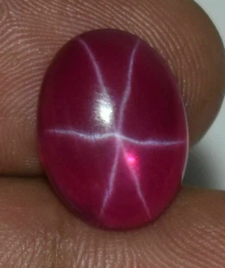 AAA+ Natural Red Star Ruby 7.40 CT Oval Shape Ring & Pendant Loose Gemstone Gift - Picture 1 of 6