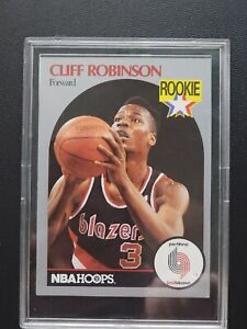  1990 NBA Hoops Cliff Robinson Rookie Card