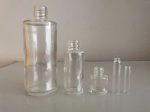 Klarglas Glasflasche Glasflaschen Fläschen von 1 ml bis 100 ml - Picture 1 of 31