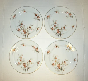 Juego de 4 platos de ensalada NORITAKE porcelana Brenda 3064 borde dorado floral de 7-1/2" excelente en excelente estado - Imagen 1 de 8