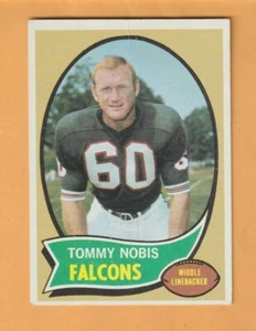 Tommy Nobis Atlanta Falcons 1970 Topps #40 Texas Longhorns pliegues - Imagen 1 de 2