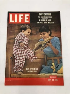 Life Magazine July 29, 1957 Baby Sitting Smuggled Book Rocks Marxism - Picture 1 of 4