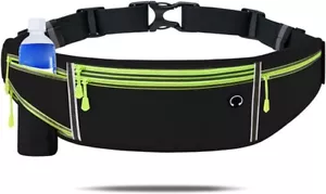 Waterproof Sport Runner Waist Bum Bag Running Jogging Belt Pouch Zip Fanny Pack - Picture 1 of 7