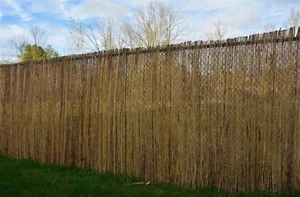 Willow Screen Fencing Roll Fence 1.8M(H) x 3m(W) Willow Wood Privacy Blockout - Picture 1 of 10