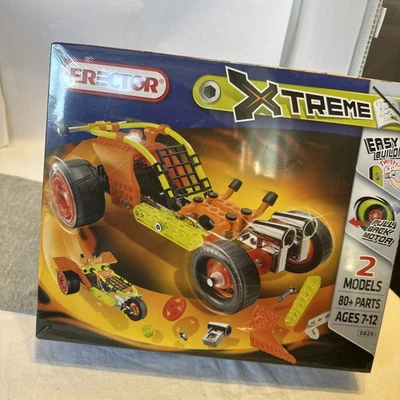 Erector Set Xtreme #5820 - 80 Piece - 2 Model Set New in Sealed Box  - Image 1 of 4