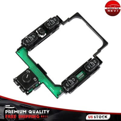Window & Mirror Switch For 1996-1997 Mercedes Benz E300 E320 1997 E420 Front - Image 1 of 4