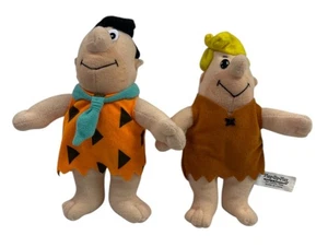 Juguetes de peluche Fred Flintstone & Barney Rubble Play-By-Play 1993 vintage 20 cm - Imagen 1 de 14