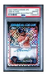 2024 TOPPS CHROME UPDATE 2024 ALL-STAR GAME AUTOGRAPHS X-FRACTOR PSA 10 - Picture 1 of 2