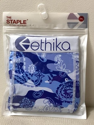 Boxers largos Ethika The Staple GAR DROP azul camuflaje cachemir para hombre 3XL NUEVOS Foto 1 de 4