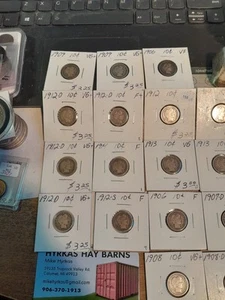 20 Nice Barber Dimes - Picture 1 of 8